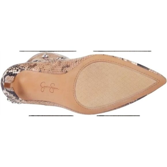 JESSICA SIMPSON / Ammira2M / Snake Print / Over-The-Knee Boots With Chain Detail - Picture 7 of 10